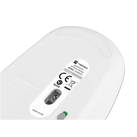 Natec | Pelė | Harrier 2 | Wireless | Bluetooth | Baltas/Pilkas