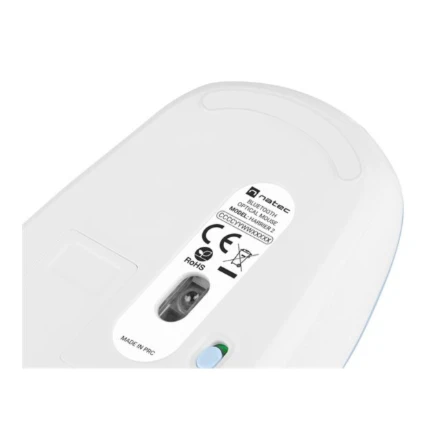 Natec | Pelė | Harrier 2 | Wireless | Bluetooth | Baltas/Mėlyna