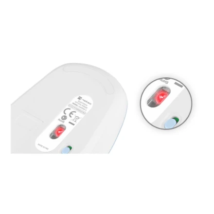 Natec | Pelė | Harrier 2 | Wireless | Bluetooth | Baltas/Mėlyna