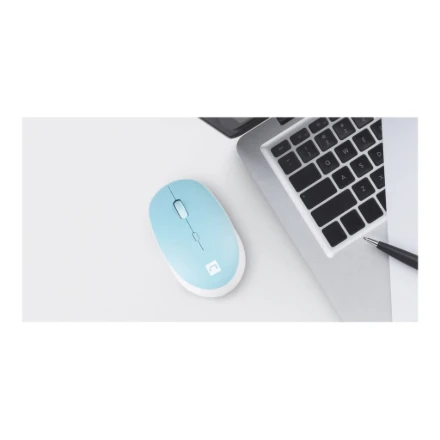 Natec | Pelė | Harrier 2 | Wireless | Bluetooth | Baltas/Mėlyna
