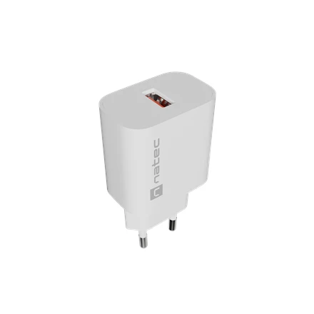 Natec Ribera 18W USB-A, baltas