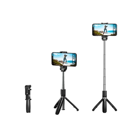 Natec Selfie Stick Tripod, Alvito, Wireless, Juodas