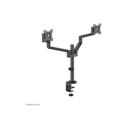 Laikiklis NEOMOUNTS SCREEN STALO MONTUVAS DVIEM EKRANAMS, Juodas (CLAMP+GROMMET)