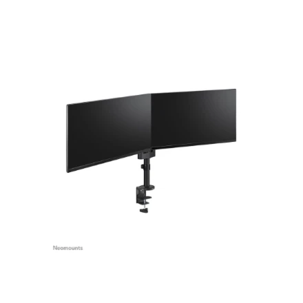 Laikiklis NEOMOUNTS SCREEN STALO MONTUVAS DVIEM EKRANAMS, Juodas (CLAMP+GROMMET)