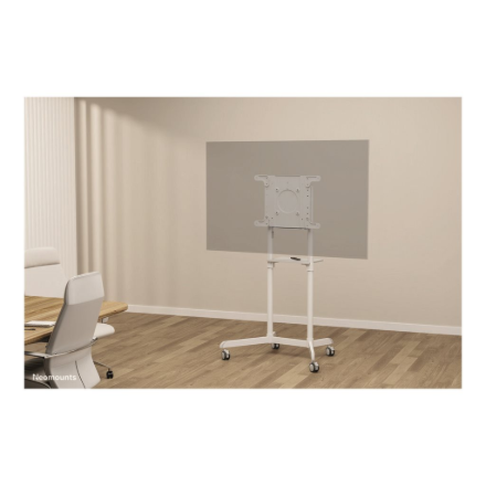 Laikiklis „Neomounts NEWSTAR“ MOBILUSIS PLOKŠČIAEKRANIO GRINDŲ STOVAS (AUKŠTIS: 160 CM) 37–70" Baltas