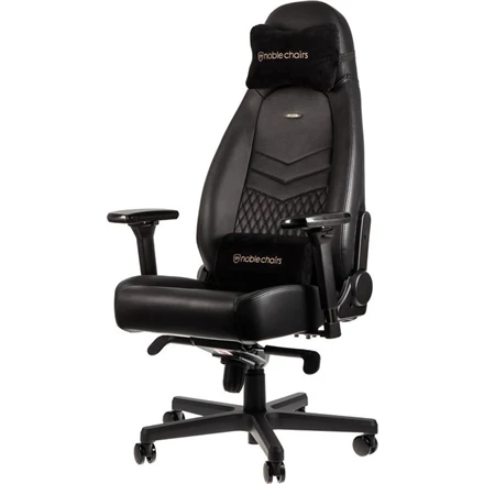 Žaidimų kėdė Noblechairs ICON Real Leather Gaming Chair, Juoda