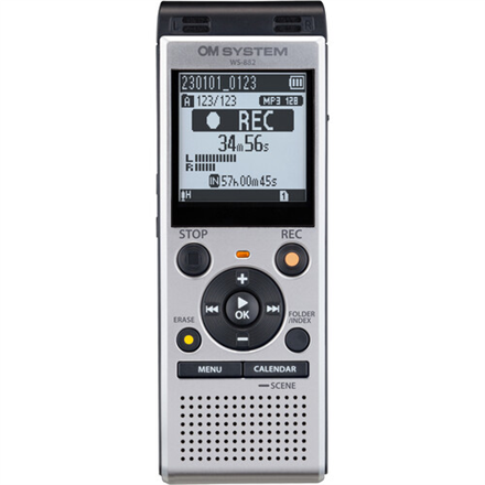 Diktofonas Olympus Olimpas | Skaitmeninis balso įrašymo įrenginys | WS-882 | Sidabras | MP3 atkūrimas