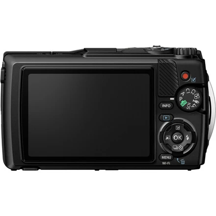 Olympus Olimpas | Skaitmeninis fotoaparatas | TG-7 | 12 MP | ISO jautrumas (maks.) 12800 | Ekrano įstrižainė 3,0" | Vaizdo įrašymas | Wi-Fi | TTL iESP automatinis fokusavimas su kontrasto aptikimu | 1/2,33" CMOS | Juodas