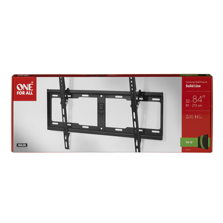ONE For ALL sieninis laikiklis WM 4621 32-84" Pakreipimas Maksimalus svoris (keliamoji galia) 100 kg Juodas