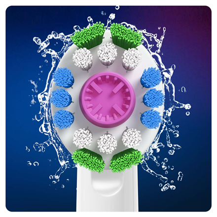 Oral-B Replaceable dantų šepetėlis galvutės with CleanMaximiser 3D Refill Heads Suaugusiems Šepetėlių skaičius galvutės įeina 4 Number of teeth brushing modes Does not apply Baltas