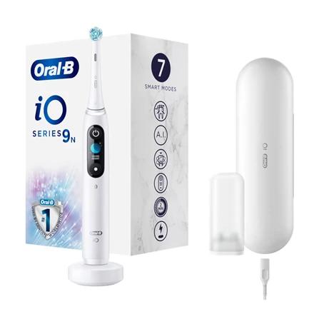 ORAL-B iO Series 9N Elektrinis dantų šepetėlis, baltos spalvos