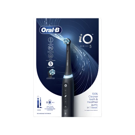 Braun iOG5.1B6.2DK Oral-B iO5 Elektrinis Dantų Šepetėlis Matt Juodas