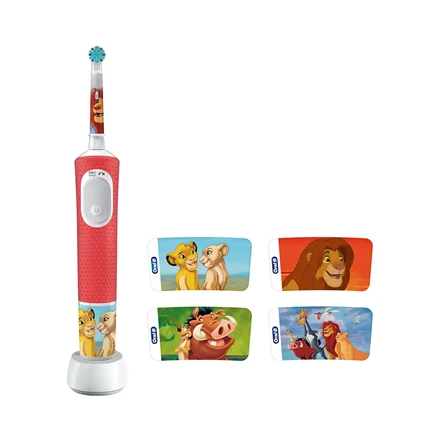Dantų šepetėlis Oral-B Vitality Pro D103 Kids 3+ Lion King raudona