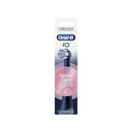Dantų šepetėlis Braun SB-4 Oral-B iO Gentle Care Juodas keičiamos dantų šepetėlio galvutės 4 vnt.