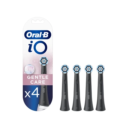 Dantų šepetėlis Braun SB-4 Oral-B iO Gentle Care Juodas keičiamos dantų šepetėlio galvutės 4 vnt.