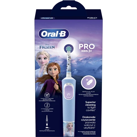Braun D103.413.2K Vitality PRO Kids Elektrinis Dantų Šepetėlis 3+ Frozen