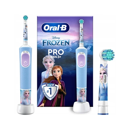 Oral-B | Elektrinis dantų šepetėlis | Vitality PRO Kids Frozen | Įkraunamas | For kids | Šepetėlių skaičius galvutės įeina 1 | Number of teeth brushing modes 2 | Mėlyna