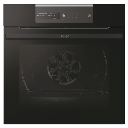 Orkaitė Haier Oven | HWO60SM2B9BH | 70 L | Electric | Pyrolytic/Hydrolytic | Touch | Height 59.5 cm | Plotis 59.5 cm | Juodas