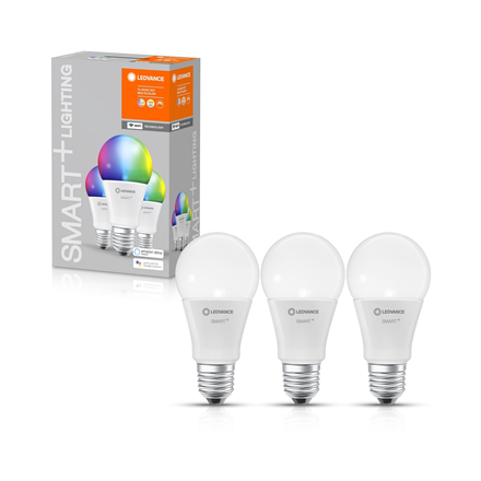 Ledvance SMART+ WiFi Classic RGBW Daugiaspalvis 60 9W 2700-6500K E27, 3 vnt.