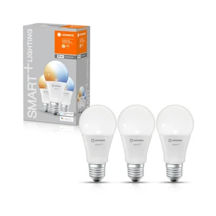 Ledvance SMART+ WiFi Classic Tunable Baltas 60 9W 2700-6500K E27, 3vnt.