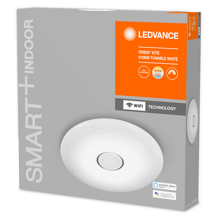 Lubinis šviestuvas Ledvance SMART+ WiFi Orbis Ceiling Kite Tunable Baltas 32W 110° 3000-6500K 510mm, Baltas
