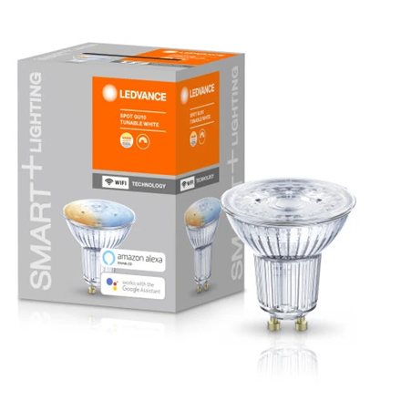 Ledvance SMART+ WiFi Spot Tunable Baltas 40 5W 45° 2700-6500K GU10