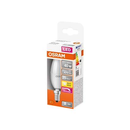 Osram Parathom Classic LED | E14 | 4,9 W | Šiltas Baltas