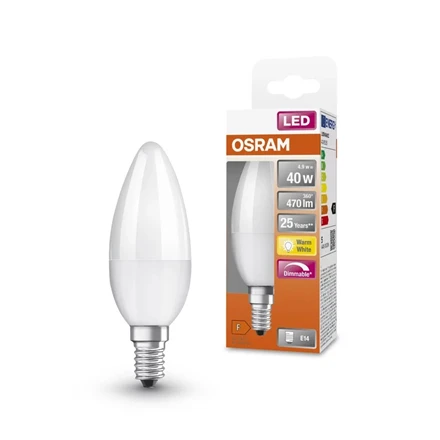 Osram Parathom Classic LED | E14 | 4,9 W | Šiltas Baltas