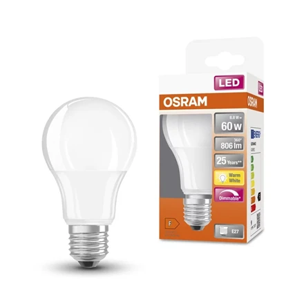 Osram Parathom Classic LED | E27 | 8,8 W | Šiltas Baltas