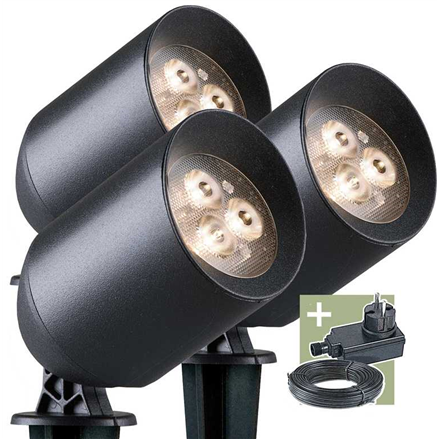 Lubinis šviestuvas Šviestuvas Ludeco STIG PL3023, 1.5W, LED, IP44, juodas
