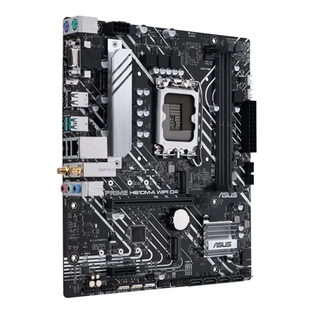 Pagrindinė plokštė Asus | PRIME H610M-A WIFI D4 | Processor family Intel | Processor socket LGA1700 | DDR4 DIMM | Atminties lizdai 2 | Supported hard disk drive interfaces SATA, M.2 | Number of SATA connectors 4 | Chipset Intel H610 | mATX