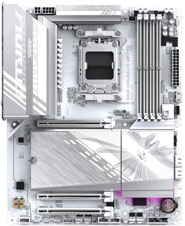 Pagrindinė plokštė GIGABYTE B850 AORUS ELITE WIFI7 ICE