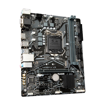 Pagrindinė plokštė GIGABYTE Intel H470 Express / LGA1200 / MicroATX / Memory DDR4 / Atminties lizdai 2|2xPCI-Express 3.0 1x / 1xPCI-Express 3.0 16x / 1xM.2 / 1x15pin D-sub / 1xHDMI / 2xAudio-In / 1xAudio-Out / 4xUSB 2.0 / 2xUSB 3.2 / 1xPS/2 / 1xRJ45