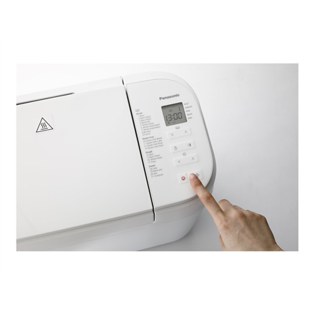 Panasonic | Duonkepė | SD-B2510 | Galia 550 W | Programų skaičius 21 | Ekranas Taip | Baltas