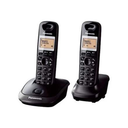 Panasonic | Belaidis | KX-TG2512FXT | Integruotas ekranas | Skambintojo ID | Juodas | Konferencinis skambutis | Telefonų knygelės talpa 50 įrašų | Garsiakalbis | Belaidė jungtis