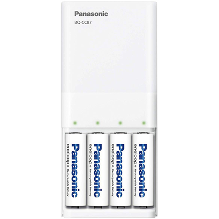 Panasonic Loader BQ-CC87USB Powerbank + Eneloop R6/AA 1900mAh, 4 Vnt.