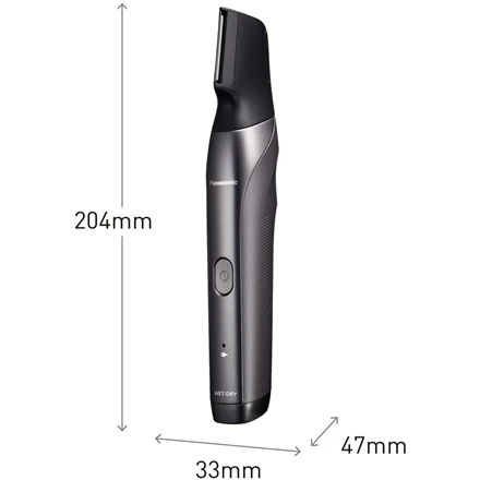 Panasonic | Plaukų kirpimo mašinėlė | ER-GY60-H503 | Belaidis | Drėgnas ir sausas | Ilgio žingsnių skaičius 20 | Žingsnio tikslumas 0,5 mm | Juodas/Sidabrinis