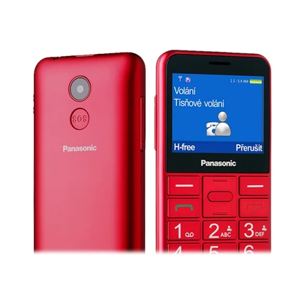 Mobilusis telefonas Panasonic KX-TU155EXBN, Raudonas