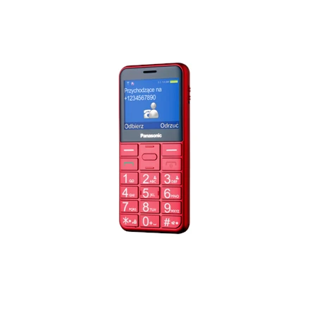 Mobilusis telefonas Panasonic KX-TU155EXBN, Raudonas