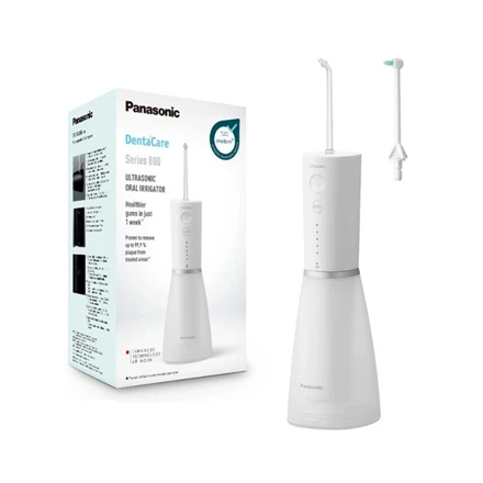 Panasonic Įkraunamas Series 800 burnos irigatorius su ultragarso technologija (EW-DJ86-W503)