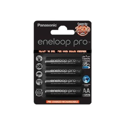 Panasonic Eneloop Pro R6 AA 2500mAh baterija 4vnt