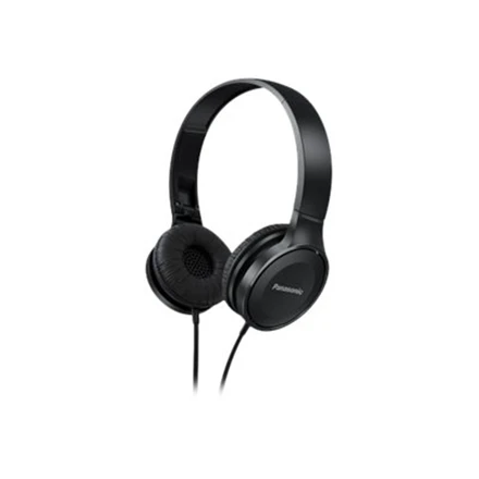 Stereofoninės ausinės su mikrofonu Panasonic RP-HF100ME-K, Juodos