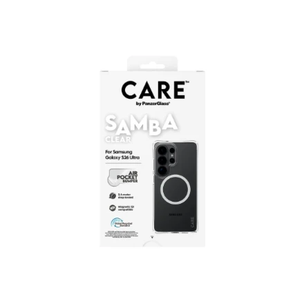 Panzer Glass Dėklas Galaxy S26 Ultra permatomas, Qi suderinamas CARE by PanzerGlass