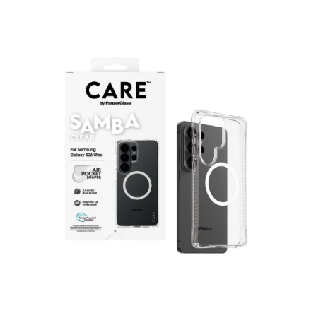 Panzer Glass Dėklas Galaxy S26 Ultra permatomas, Qi suderinamas CARE by PanzerGlass