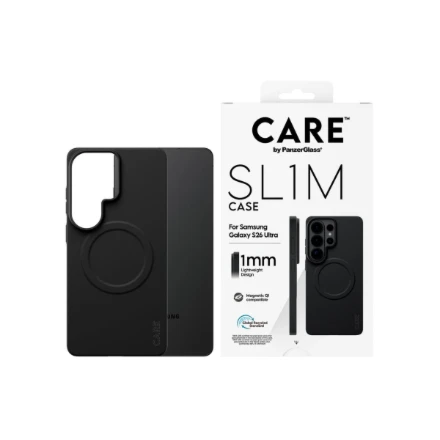 Panzer Glass Telefono dėklas 1 mm juodas Galaxy S26 Ultra CARE by PanzerGlass