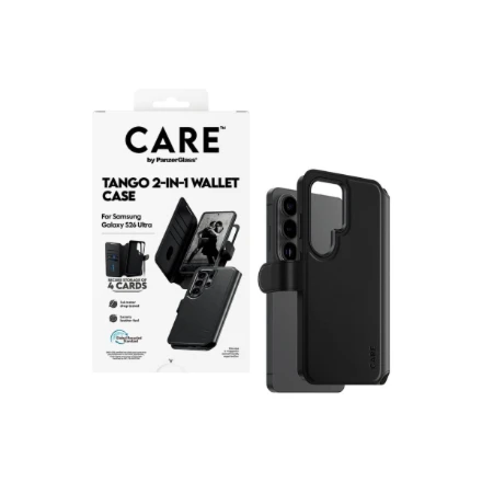 Panzer Glass CARE by PanzerGlass Tango 2-in-1 Wallet Case w. Qi Samsung New Galaxy S26 Ultra | PanzerGlass