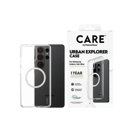 Panzer Glass Dėklas skaidrus, Qi suderinamas – CARE by PanzerGlass