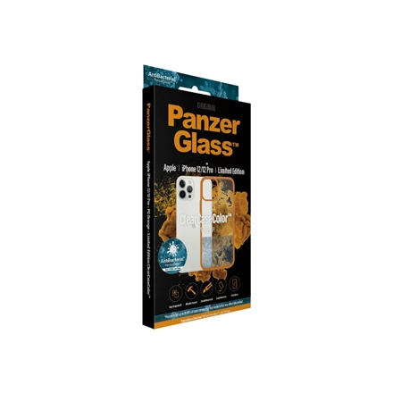Panzer Glass PANZERGLASS CLEAR CASE IPHONE 12 / 12 PRO ANTIBACTERIAL Oranžinis