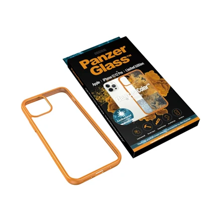 Panzer Glass PANZERGLASS CLEAR CASE IPHONE 12 / 12 PRO ANTIBACTERIAL Oranžinis