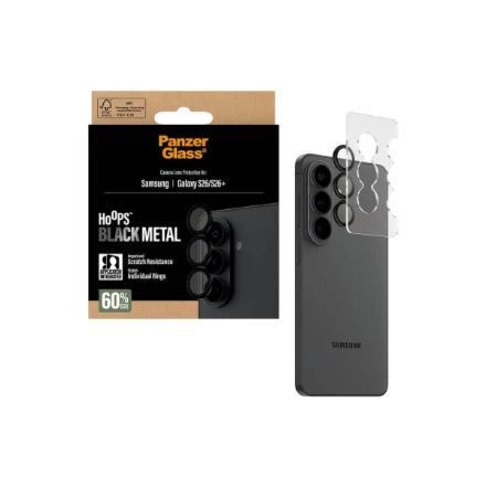 Panzer Glass PanzerGlass Hoops Camera Lens Protector Juodas Samsung New Galaxy S26 | S26 Plus | PanzerGlass